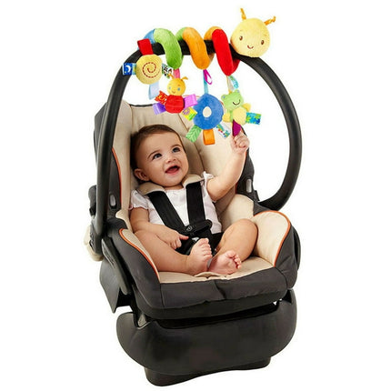 VANLOFE Aged 2+ Plush Toy Crib Spiral Toy Baby Spiral Activity Hanging Toys With Ringing Bell Soft Cuddly Toy For Babies